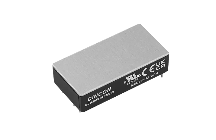 ECB40W18 40Watts 18:1 Ultra-wide Input 2＂x1＂ DC-DC CONVERTER